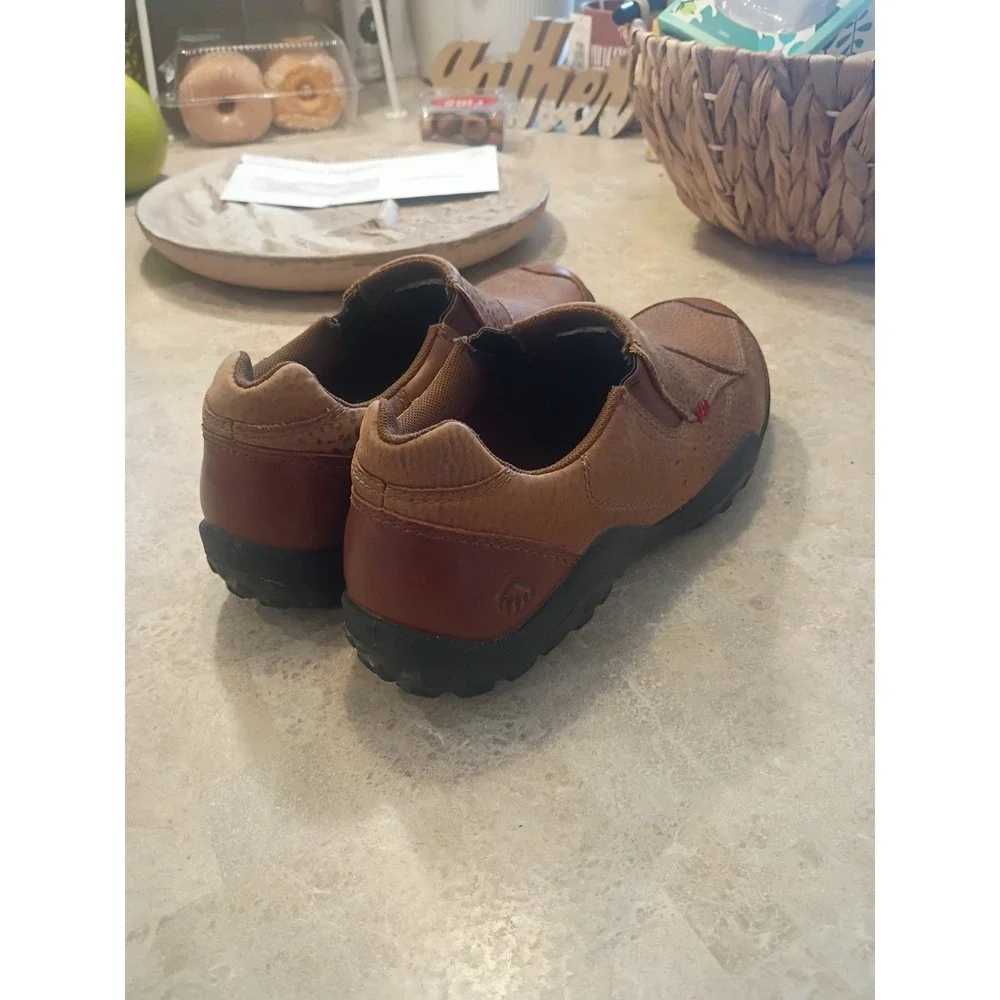 Wolverine MX Ortholite Brown Leather Slip On  Mens Size-9.5 Waterproof Rugged